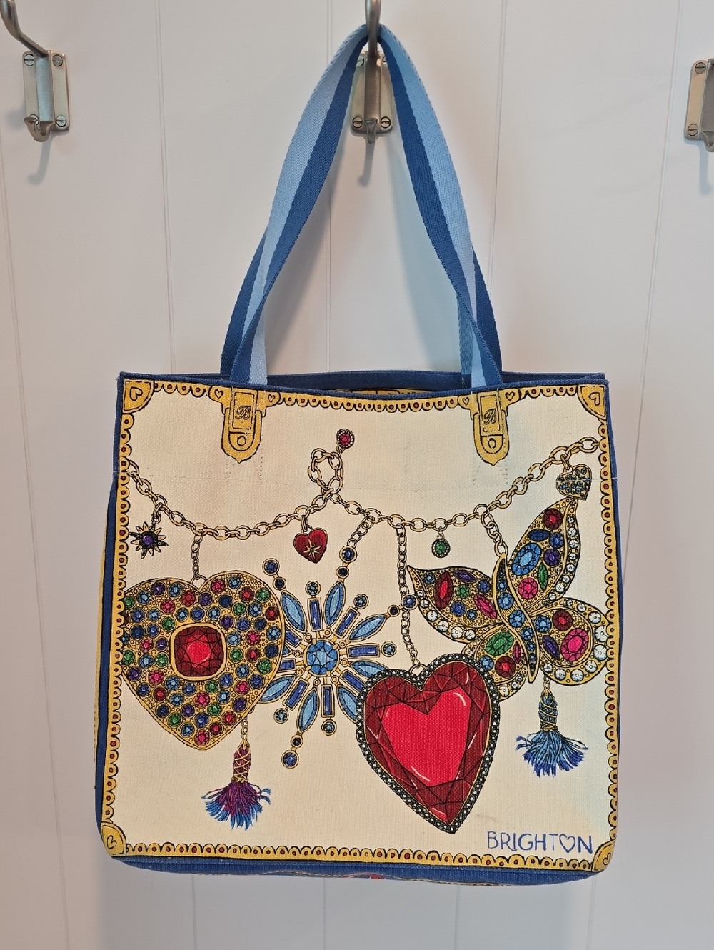 Brighton Glittering Love Canvas Tote